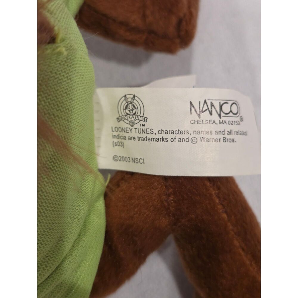 Vintage 2003 Nanco Looney Tunes Taz Plush 12" Swimsuit Water Wings NWT Stuffed - Picture 3 of 6